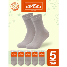 Носки Omsa 5 пар, размер 27/30, , светло-серый