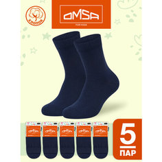 Носки Omsa 5 пар, размер 23/26, , синий