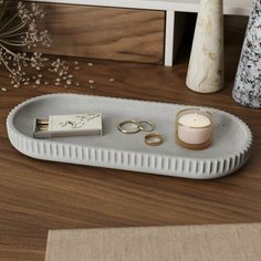 Подставка для украшений MUSKO, 11х2.4х26 см, , серый