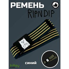Ремень RIPNDIP для взрослых и детей, размер 114, синий