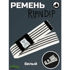 Ремень RIPNDIP для взрослых и детей, размер 114, белый