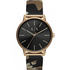 Наручные часы Armani Exchange Cayde, камуфляж/золотой