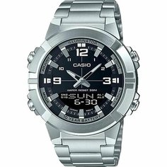 Наручные часы CASIO, черный, серебряный