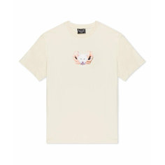 Футболка RIPNDIP Ripndip, 1 шт., размер XXL, бежевый, белый, желтый