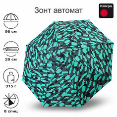 Мини-зонт Knirps, зеленый, черный
