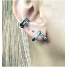 Моносерьга Starfallshop, серый, серебряный