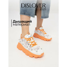 Кроссовки DISLOVER, полнота 7 (RU)/ на среднюю и широкую стопу, размер 36, холодный белый