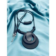 Колье Jewellery by Marina Orlova, акрил, длина 63 см, черный