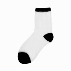 Носки капроновые шелковые, 20 den, размер 36-38, 000 белый elh