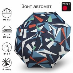 Зонт Knirps, белый, черный, розовый, синий