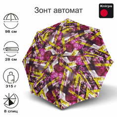 Мини-зонт Knirps, красный, желтый, розовый, белый