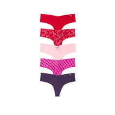 Трусы Victorias Secret, комплект из 5 шт., размер M, мультиколор
