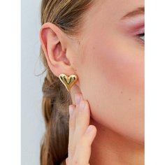 Серьги By Kanarskaya E., размер 10 мм, желтый, золотой