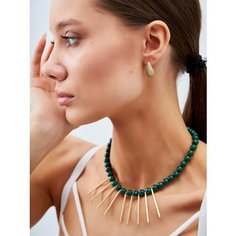 Серьги By Kanarskaya E., фианит, искусственный камень, размер 15 мм, желтый, золотой