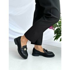 Лоферы Evromoda, размер 38, черно-серебристый