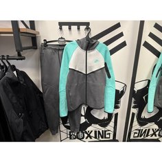 Костюм спортивный NIKE Tech, размер M, серый, зеленый, белый