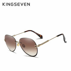 Солнцезащитные очки KINGSEVEN, коричневый