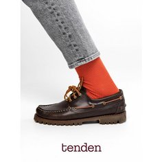 Носки TENDEN, комплект, 2 пары, размер 41-44, оранжевый