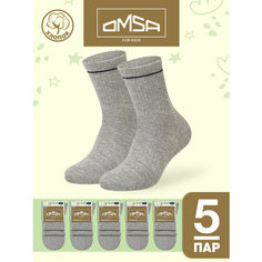 Носки OMSA KIDS 5 пар, размер 35/38, , grigio melange