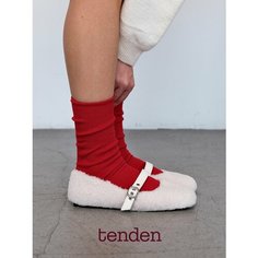 Носки TENDEN, комплект, 2 пары, размер one size, красный