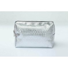 Косметичка Tartiso, 14.5х10.5х22.5 см, , серый металлик