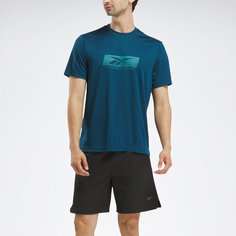 Футболка Reebok No Matter The Dist Gfx, размер L INT, синий