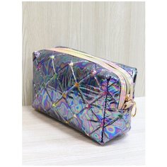 Косметичка Crystel Eden, 6х11х18 см, , черный