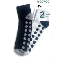 Носки Mocroc, комплект, 2 пары, размер 35-38, черно-белый