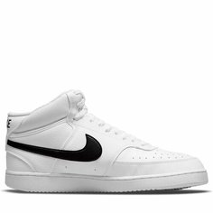 Кеды NIKE Court Vision Mid, размер 44EU, белый/черный