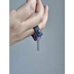 Кольцо ЛЕТО JEWELRY, аметист, размер 18, бежевый