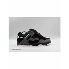 Кеды DVS, размер 27,5см, черный, бирюзовый, белый, серый