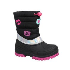 Сноубутсы Indigo kids, размер 30, черный/фуксия
