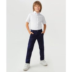 Брюки классические Button Blue, размер 122, синий