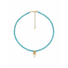 Колье Strekoza Collection, бирюза, длина 40 см, бирюзовый