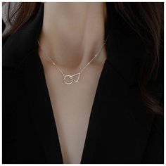 Колье WASABI jewell, длина 40 см, серебристый