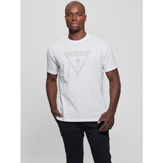 Футболка GUESS Azha CN Over T-shirt, размер S, белый
