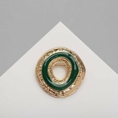 Брошь Queen Fair, эмаль, зеленый