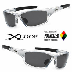 Солнцезащитные очки XLOOP, прозрачно-серый