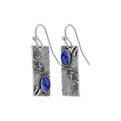 Серьги OTOKODESIGN, акрил, серебристый
