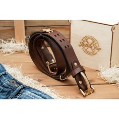 Ремень TANNERS для мужчин и женщин, размер 125, коричневый