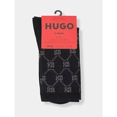 Носки HUGO, размер 39-42, черный