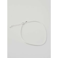 Браслет-цепочка Shine & Beauty, 1 шт., размер 20 см, диаметр 5 см, серебряный