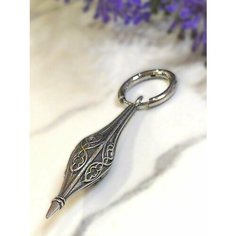 Серьги Starfallshop, славянский оберег, размер 58 мм, красный