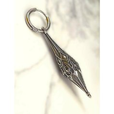 Моносерьга Starfallshop, славянский оберег, размер 55 мм, серебро