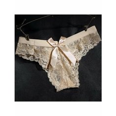 Трусы Eros, размер L, бежевый, коричневый, белый
