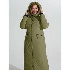 Пальто DIMMA fashion studio Анж, размер 60, зелeный