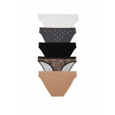 Трусы Victorias Secret, комплект из 5 шт., размер XXL, мультиколор