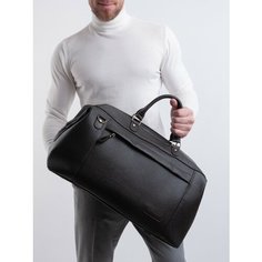 Сумка дорожная Franchesco Mariscotti, 25х30х50 см, ручная кладь, темно-коричневый