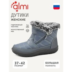 Сапоги Almi, полнота 10 (RU)/ на широкую стопу, размер 38, серый Алми