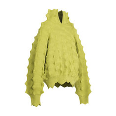 Худи MADFRENZY Spiked Knit, размер L, , зеленый